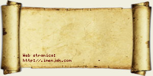 Jovanka Pljakić vizit kartica